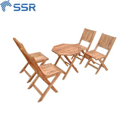 Outdoor folding table set